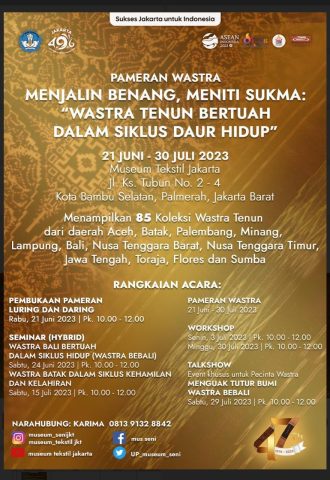21-06_31-07-2023_Pameran Wastra_Menjalin Benang, Meniti Sukma_flyer